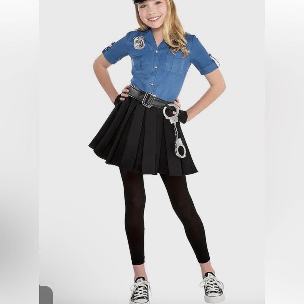 Cop Costume Policewoman Halloween Costume Dress Size XL - Picture 8 of 8